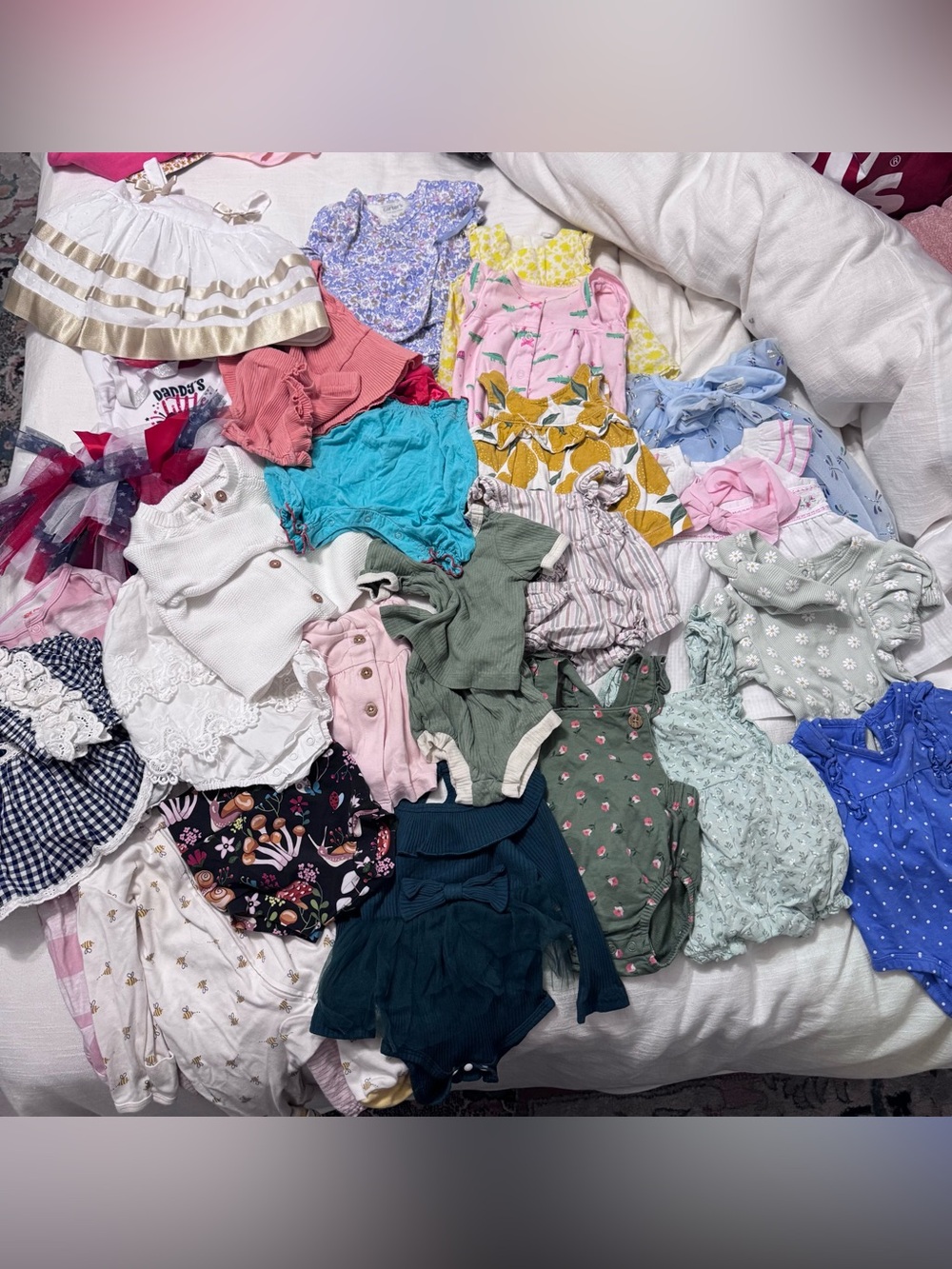 Mixed Baby Girls Clothing Bundle - Multi-Color Assorted Styles
